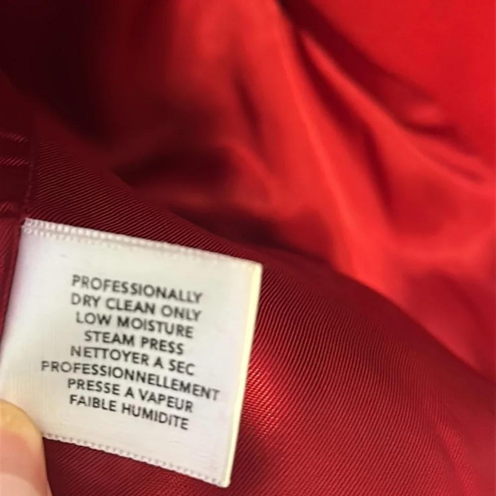 Talbots Red Women’s Coat 100% Wool red Vintage coat size 8 - Picture 15 of 16